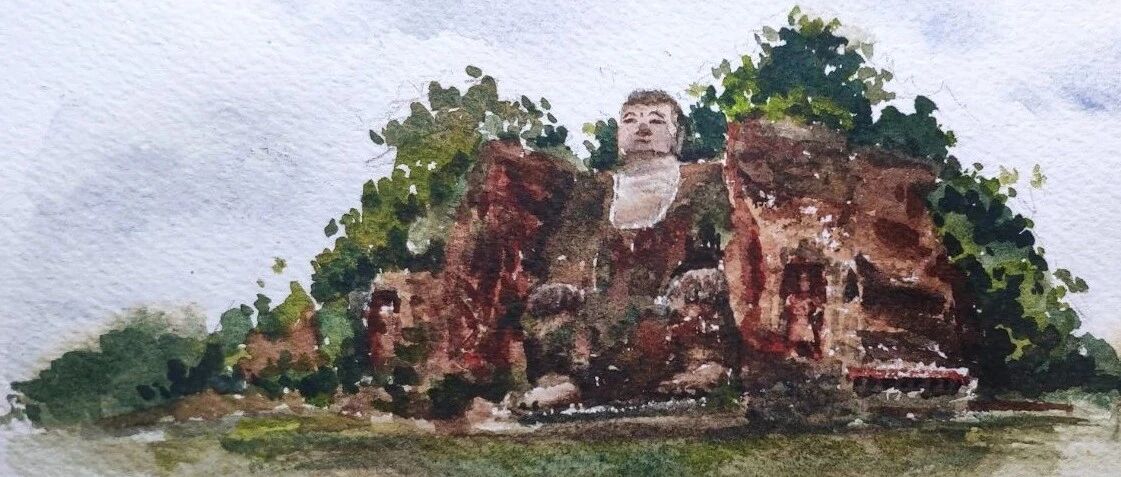 水彩游记2——乐山大佛